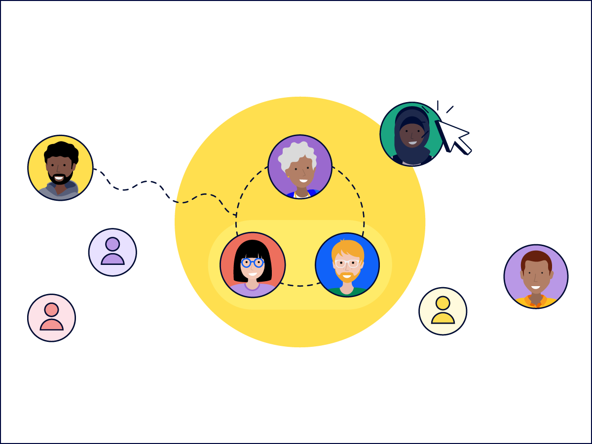 Navigate the Organization Illustration